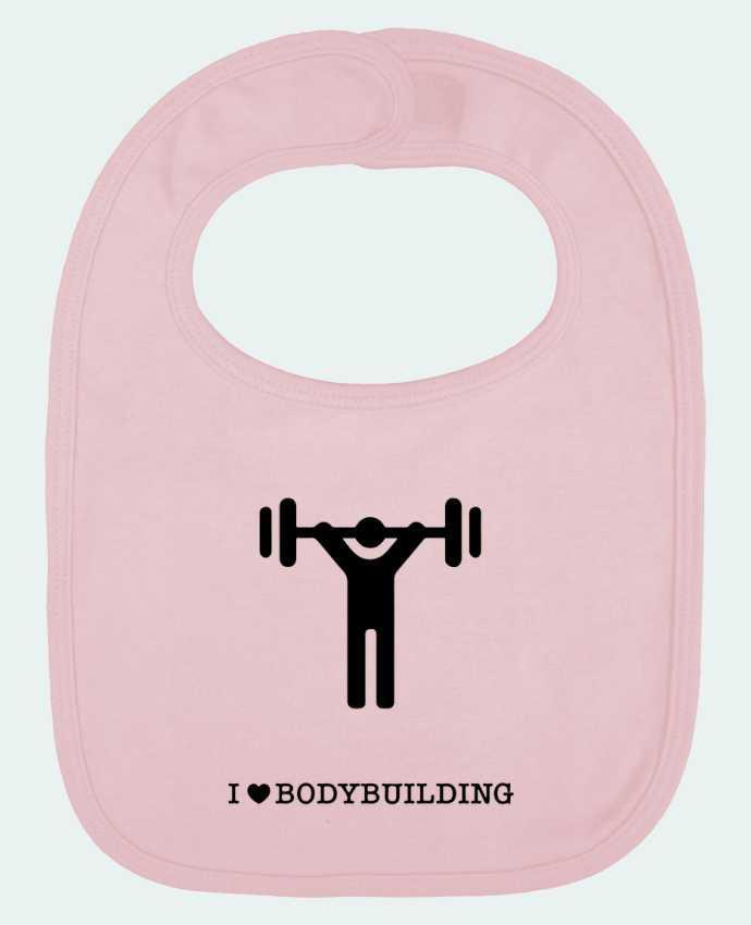 Bavoir bébé uni I love bodybuilding par will