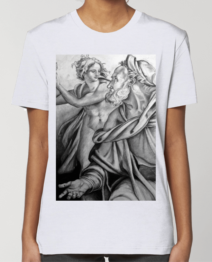 T-shirt Femme Fusain reproduction Michel Ange par Simple Art