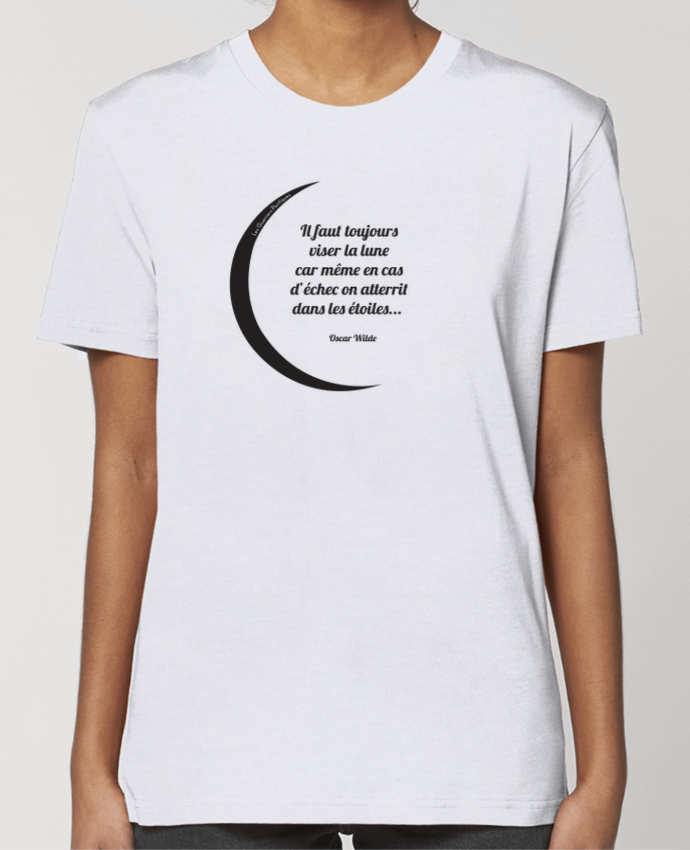 T-shirt Femme Viser la lune... par Guerriers Pacifiques