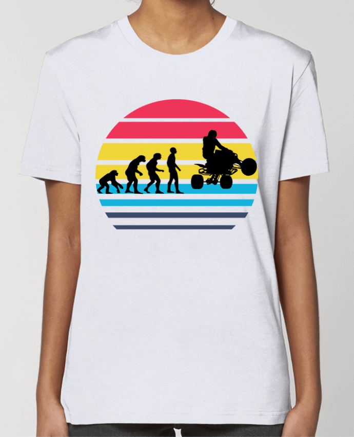 T-shirt Femme Evolution de l'humanité OFFROAD quad par Cheerocki
