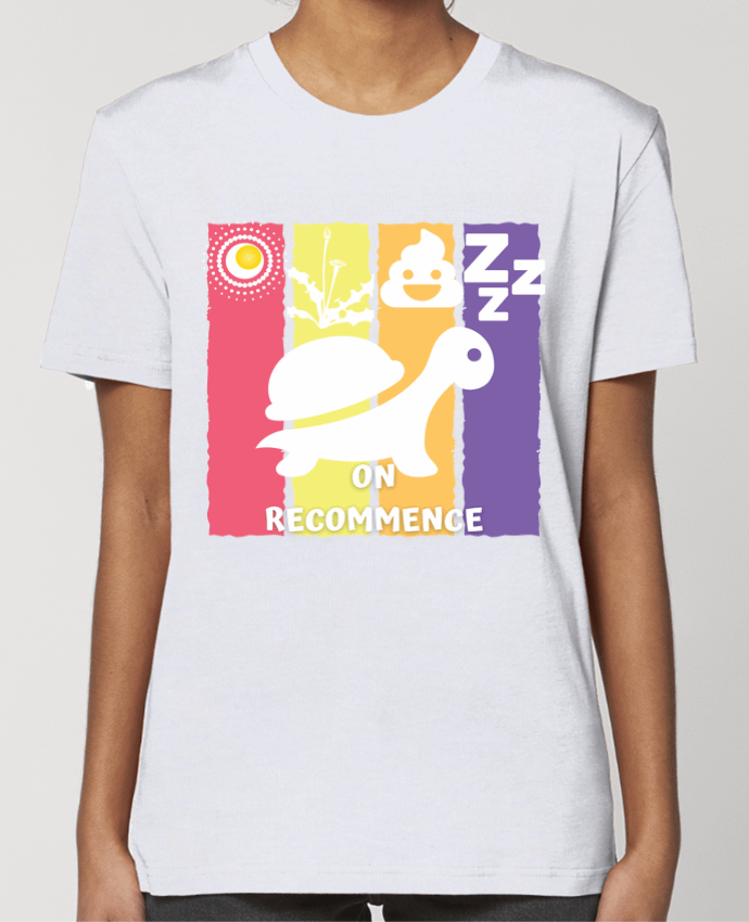 T-shirt Femme Tortue On recommence par Cheerocki