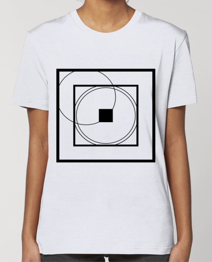 T-shirt Femme Abstrait carrés et cercles par alexishirts