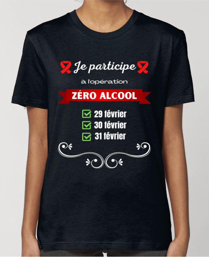 T-shirt Femme Je participe à l'opération zéro alcool v2 par Cheerocki