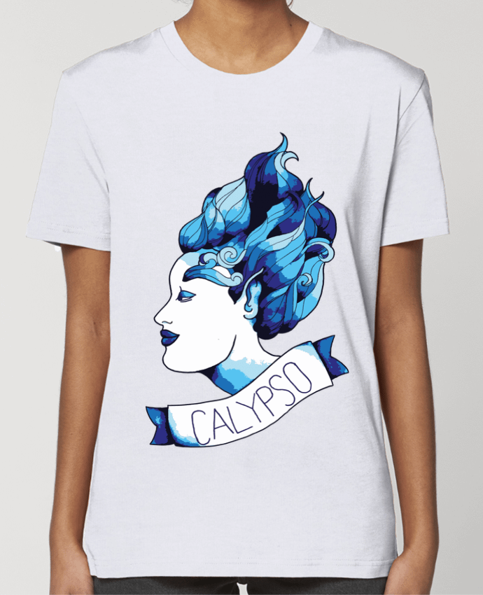 T-shirt Femme calypso grise - tatoo old school - déésse des mers par Mello.Ve