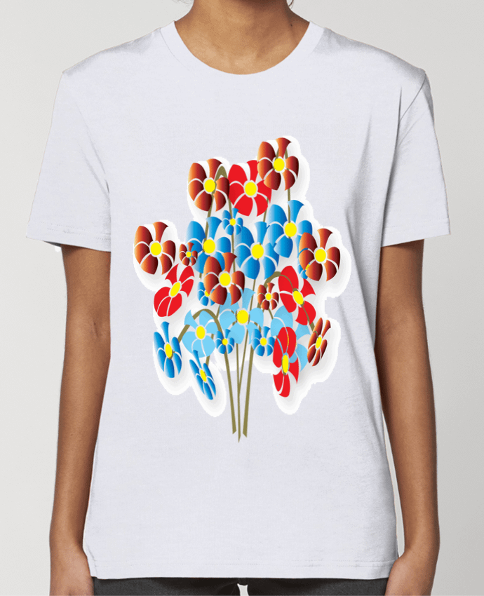 T-shirt Femme Bouquet de fleurs par illustraman