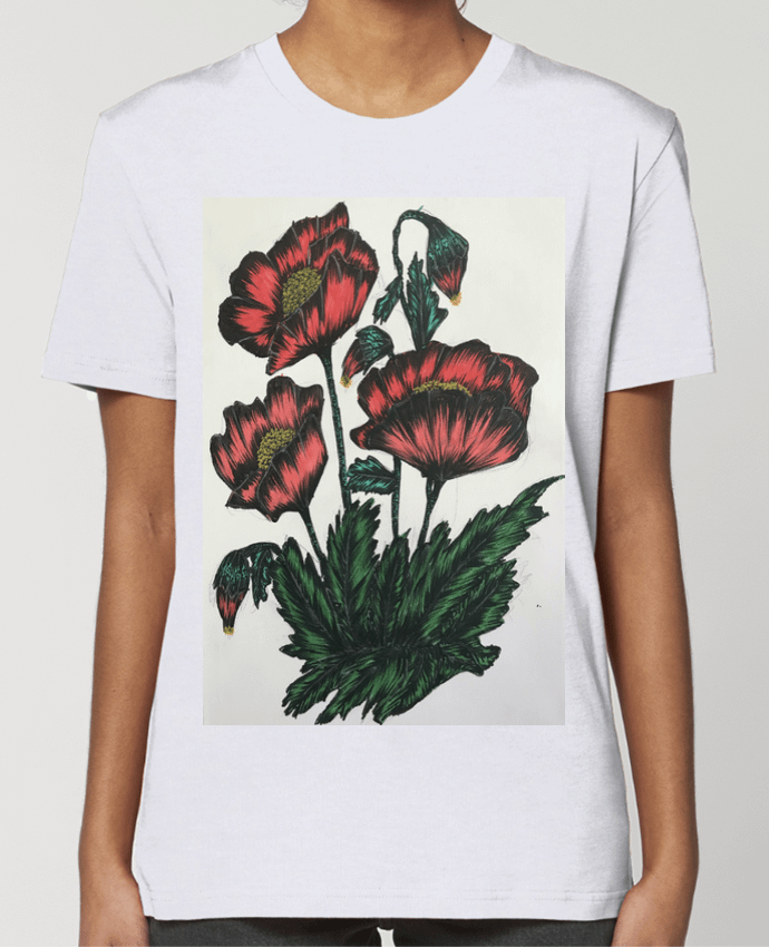 T-shirt Femme flowers par Kaoutar fashiondesigner