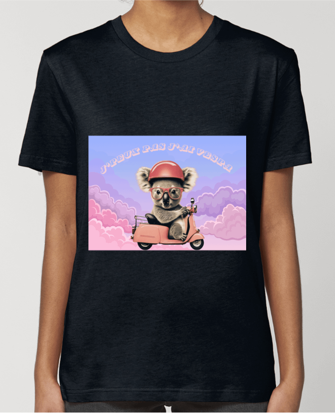 T-shirt Femme Koala sur un scooter rose par mapetitefleur