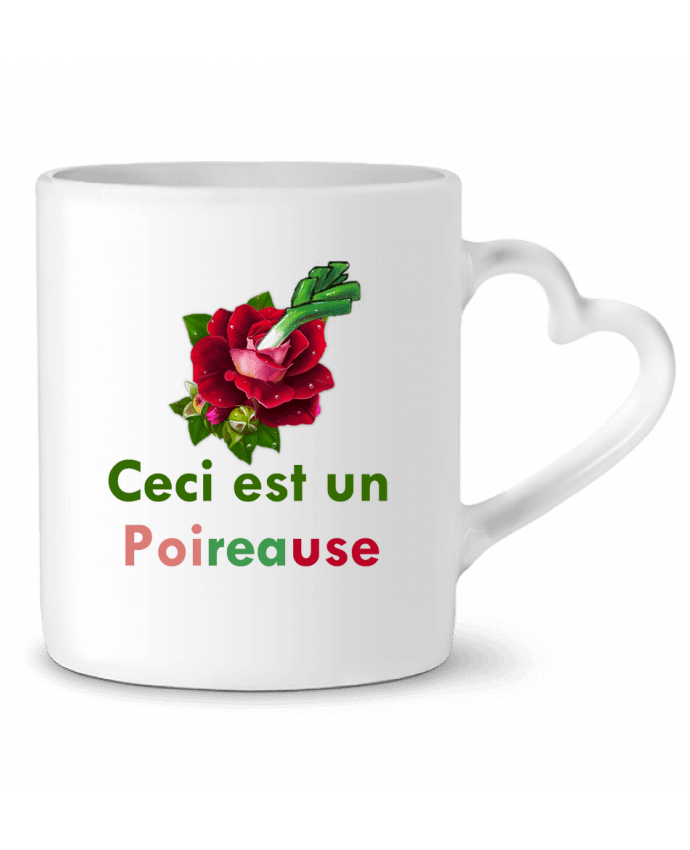 Mug coeur Poireause par Oan