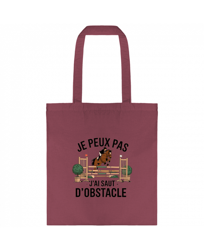 Tote-bag je peux pas j'ai saut d'obstacle par bwilfy