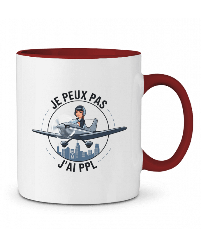 Mug bicolore je peux pas j'ai ppl bwilfy