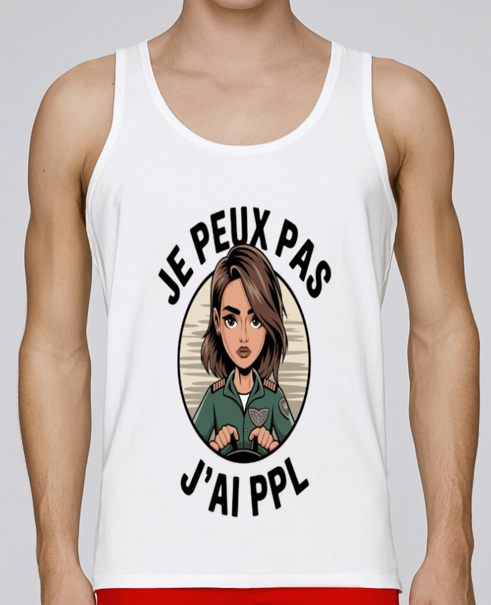 Débardeur homme je peux pas j'ai ppl par bwilfy 100% coton bio