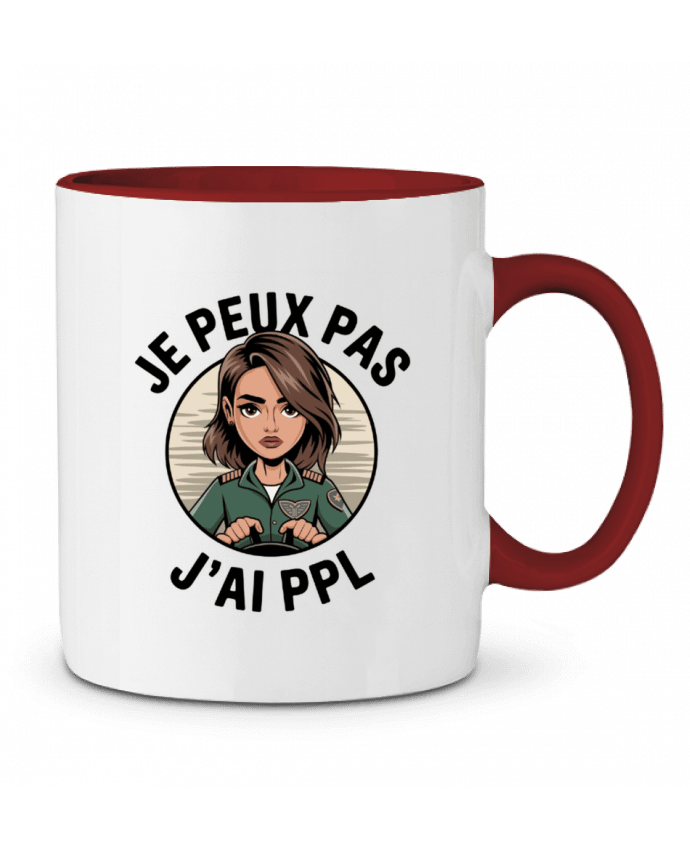 Mug bicolore je peux pas j'ai ppl bwilfy