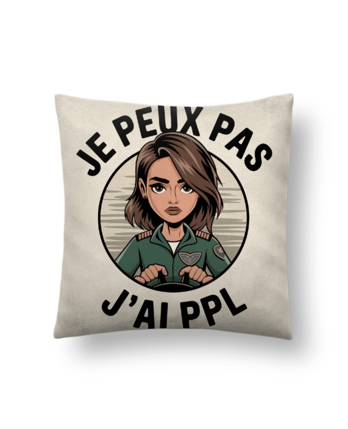 Coussin suédine je peux pas j'ai ppl par bwilfy