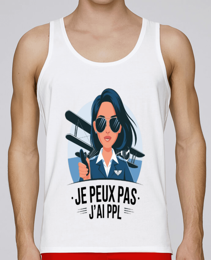 Débardeur homme je peux pas j'ai ppl par bwilfy 100% coton bio