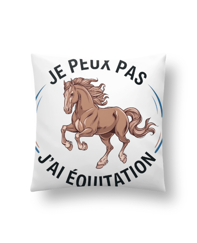 Coussin je peux pas j'ai equitation par bwilfy