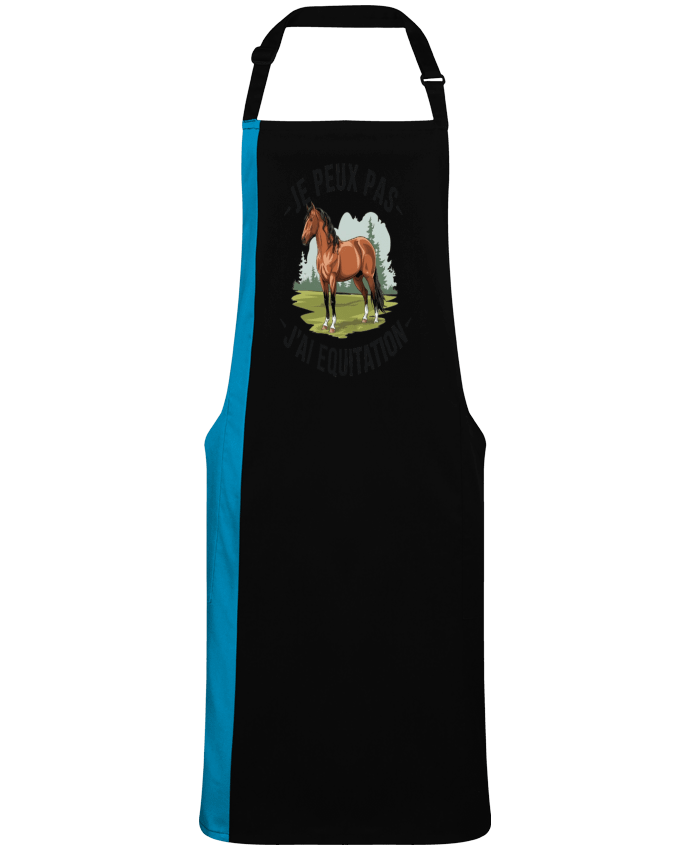 Tablier bicolore je peux pas j'ai equitation par  bwilfy