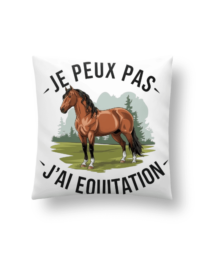 Coussin je peux pas j'ai equitation par bwilfy