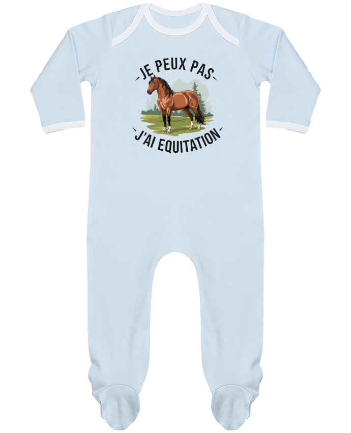 Body Pyjama Bébé je peux pas j'ai equitation par bwilfy