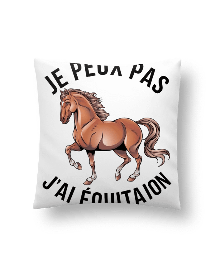 Coussin je peux pas j'ai equitation par bwilfy