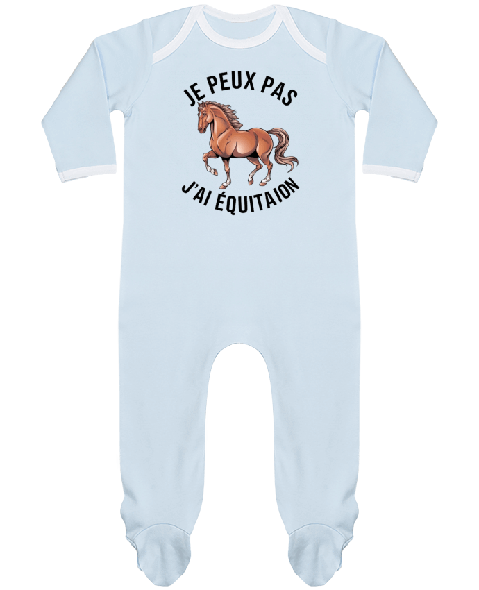 Body Pyjama Bébé je peux pas j'ai equitation par bwilfy