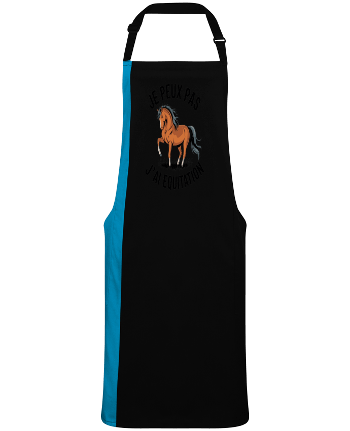 Tablier bicolore je peux pas j'ai equitation par  bwilfy