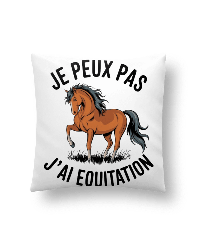 Coussin je peux pas j'ai equitation par bwilfy