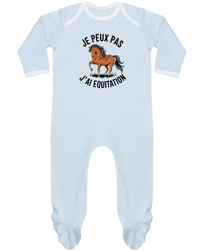 Body Pyjama Bébé je peux pas j'ai equitation par bwilfy