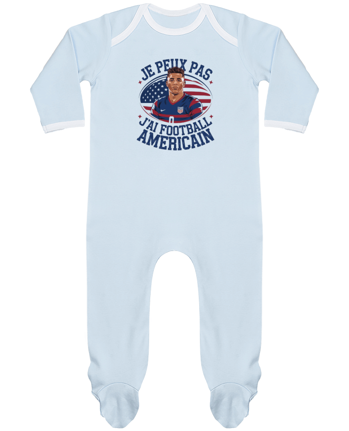 Body Pyjama Bébé je peux pas j'ai football américain par bwilfy