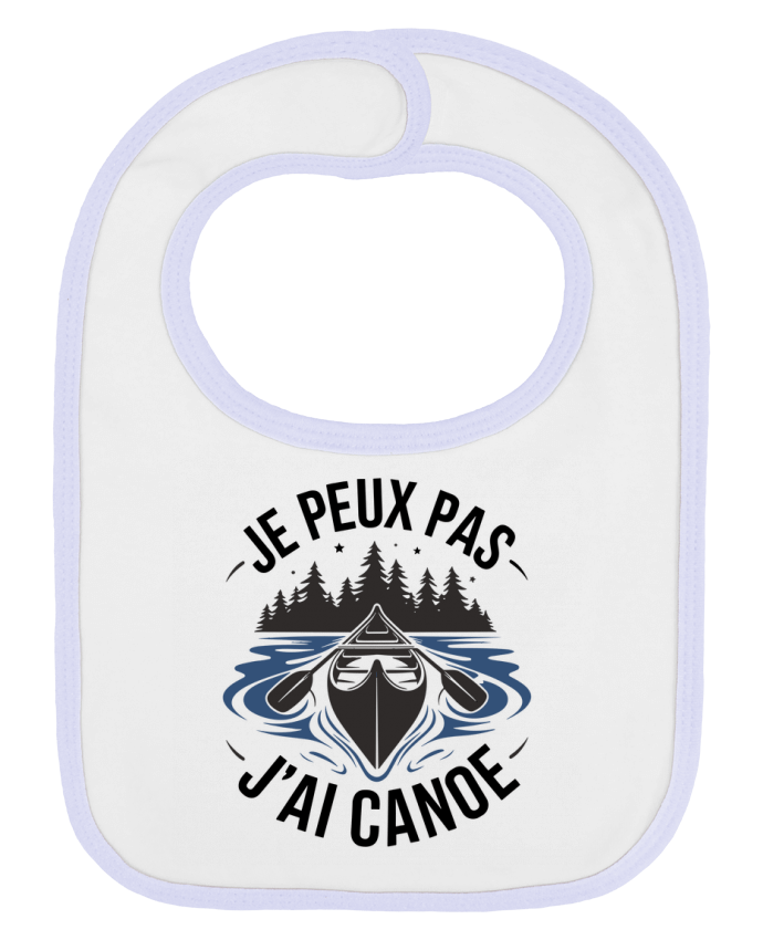 Bavoir bébé uni je peux pas j'ai canoe par bwilfy