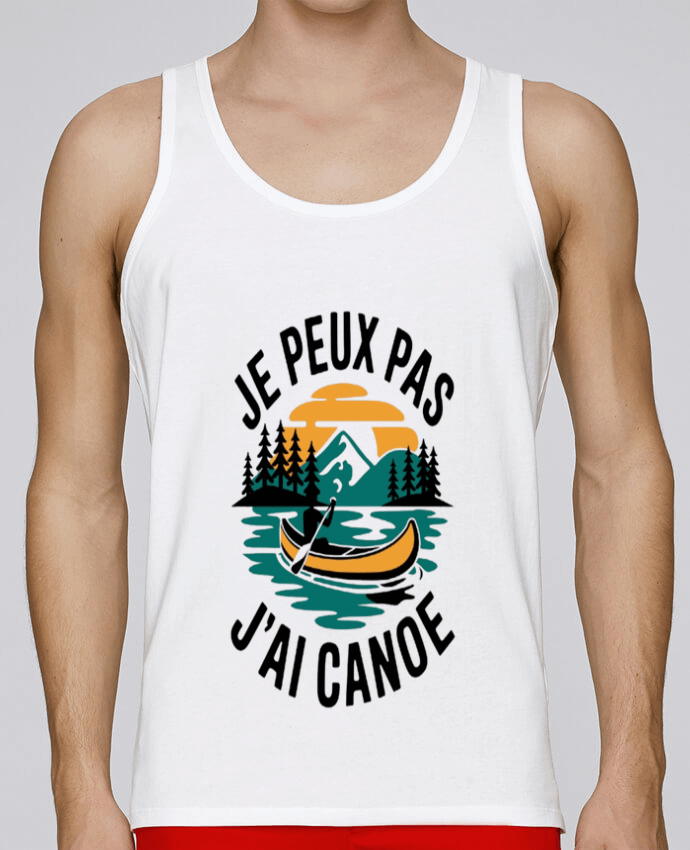 Débardeur homme je peux pas j'ai canoe par bwilfy 100% coton bio