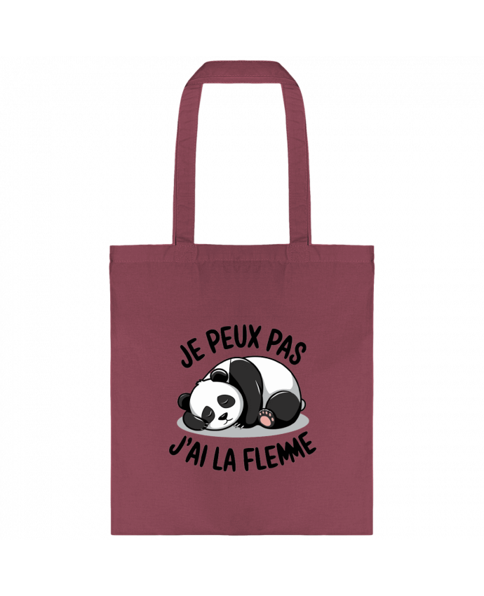 Tote-bag je peux pas j'ai la flemme par bwilfy