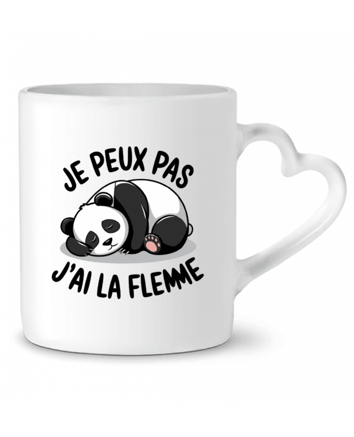 Mug coeur je peux pas j'ai la flemme par bwilfy