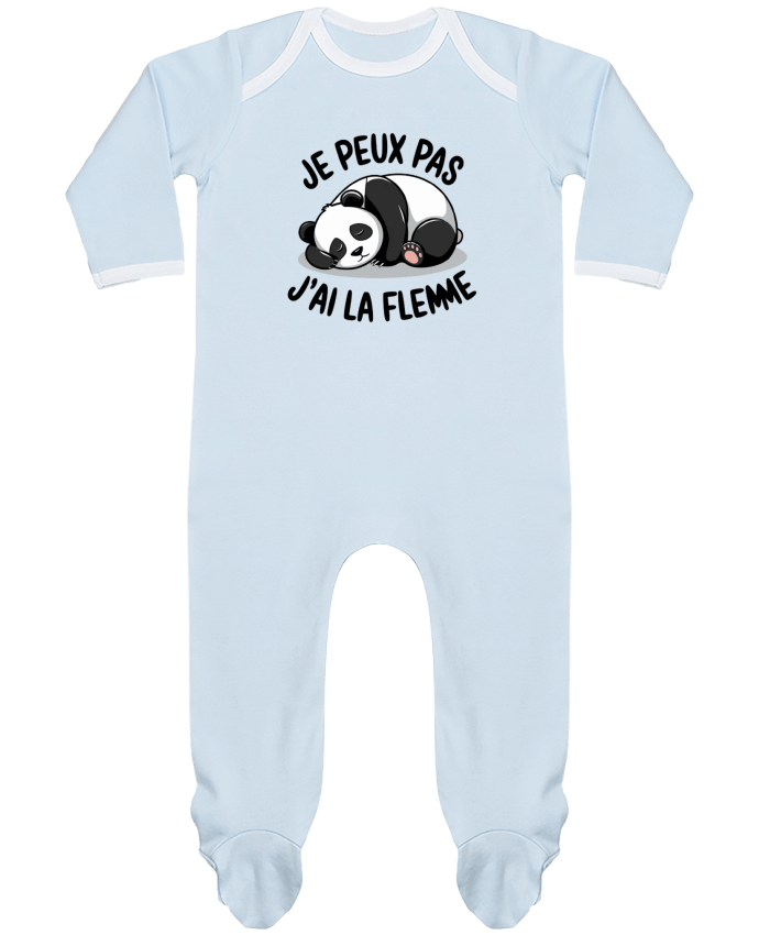 Body Pyjama Bébé je peux pas j'ai la flemme par bwilfy