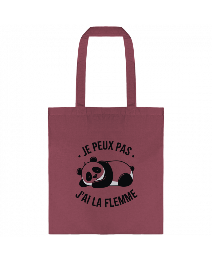 Tote-bag je peux pas j'ai la flemme par bwilfy