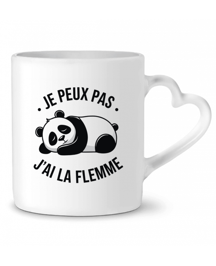Mug coeur je peux pas j'ai la flemme par bwilfy