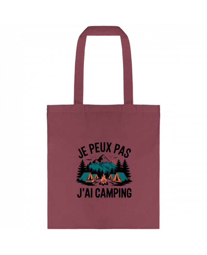 Tote-bag je peux pas j'ai camping par bwilfy
