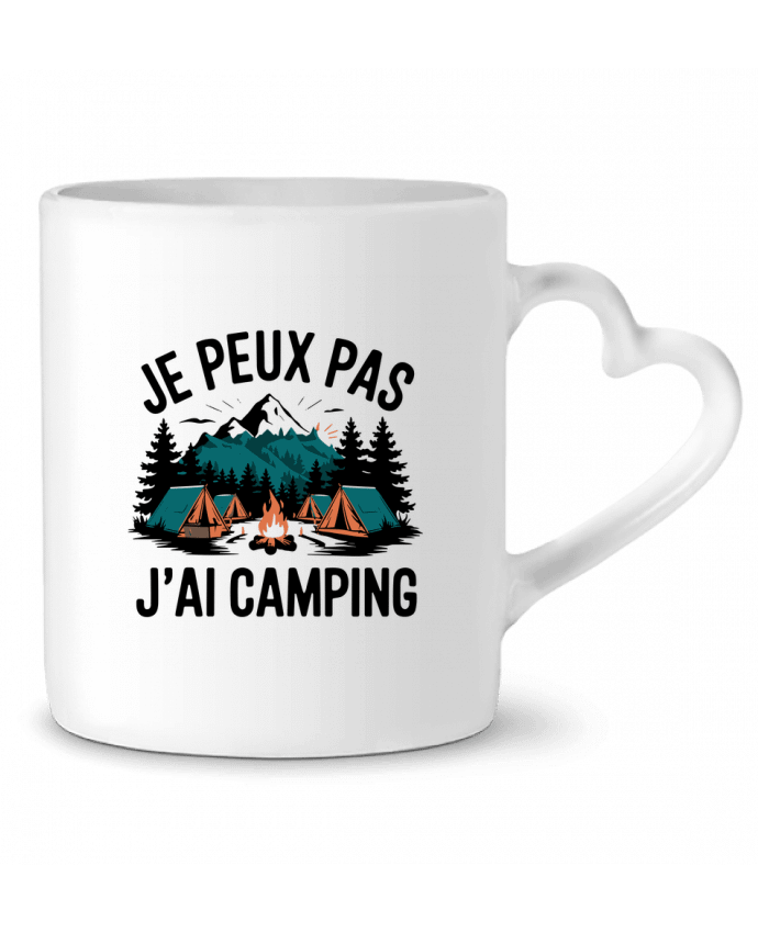 Mug coeur je peux pas j'ai camping par bwilfy