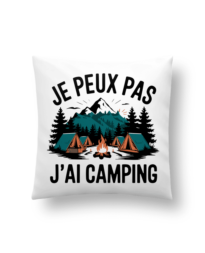 Coussin je peux pas j'ai camping par bwilfy