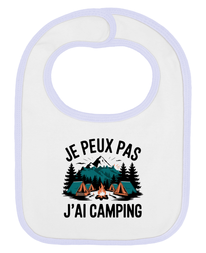 Bavoir bébé uni je peux pas j'ai camping par bwilfy
