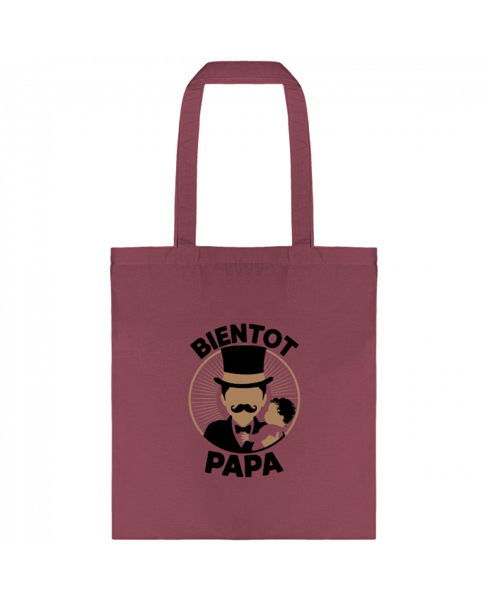 Tote-bag Bientot Papa par bwilfy