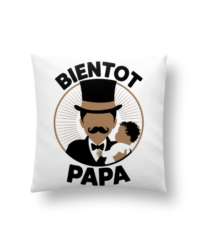 Coussin Bientot Papa par bwilfy