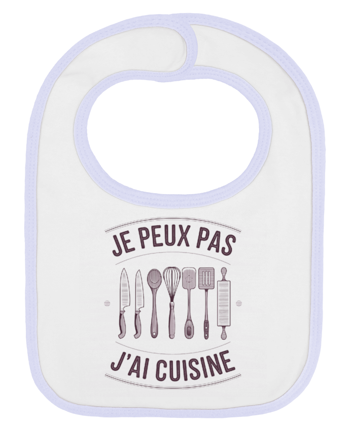 Bavoir bébé uni je peux pas j'ai cuisine par bwilfy