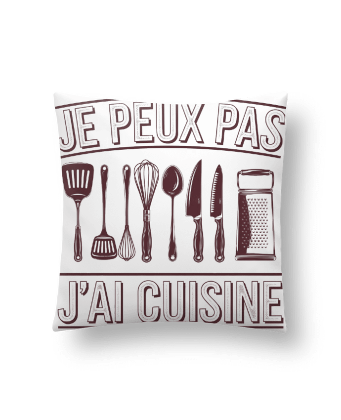 Coussin je peux pas j'ai cuisine par bwilfy