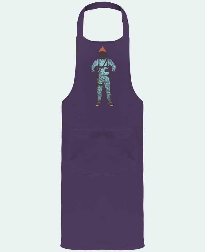 Garden or Sommelier Apron with Pocket Zissou in space by Florent Bodart