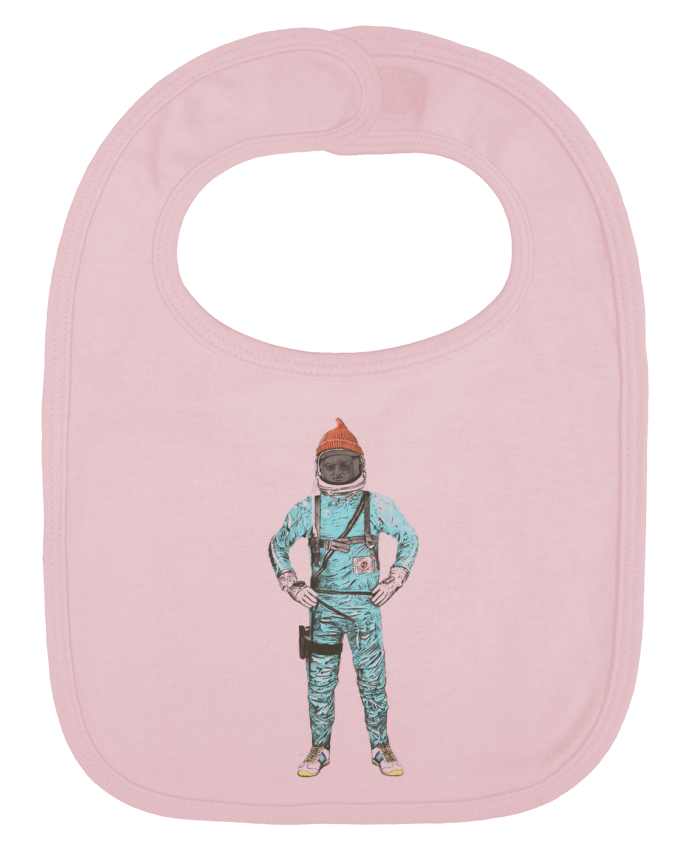 Baby Bib plain and contrast Zissou in space by Florent Bodart