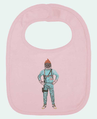 Bavoir bébé uni Zissou in space par Florent Bodart