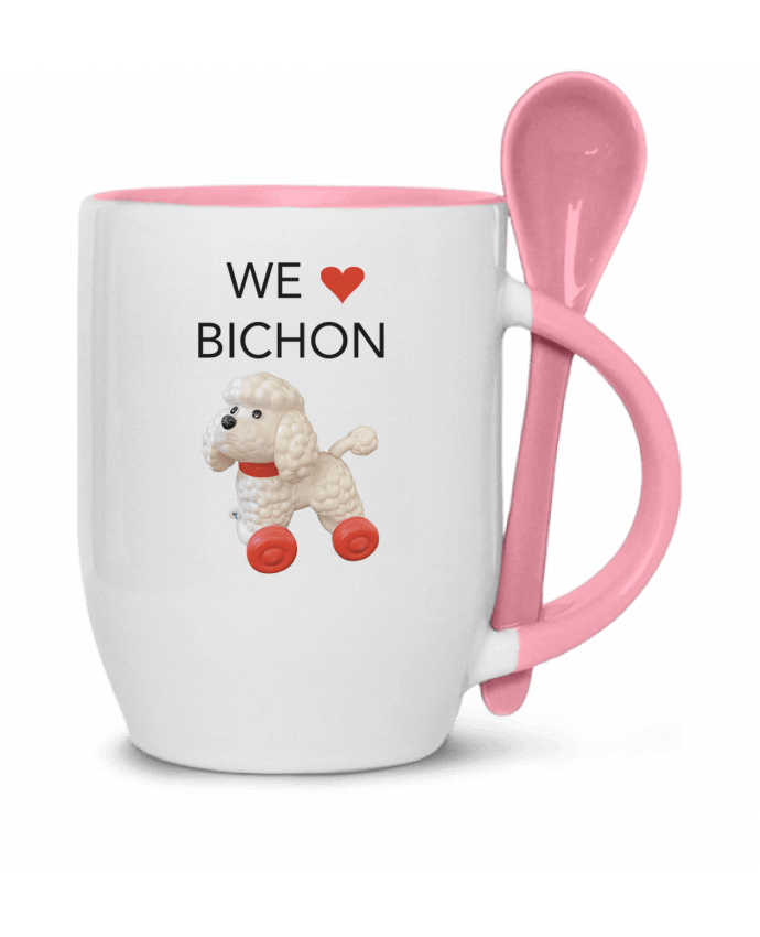  Tasse cuillère We love Bichon par Unik&moi