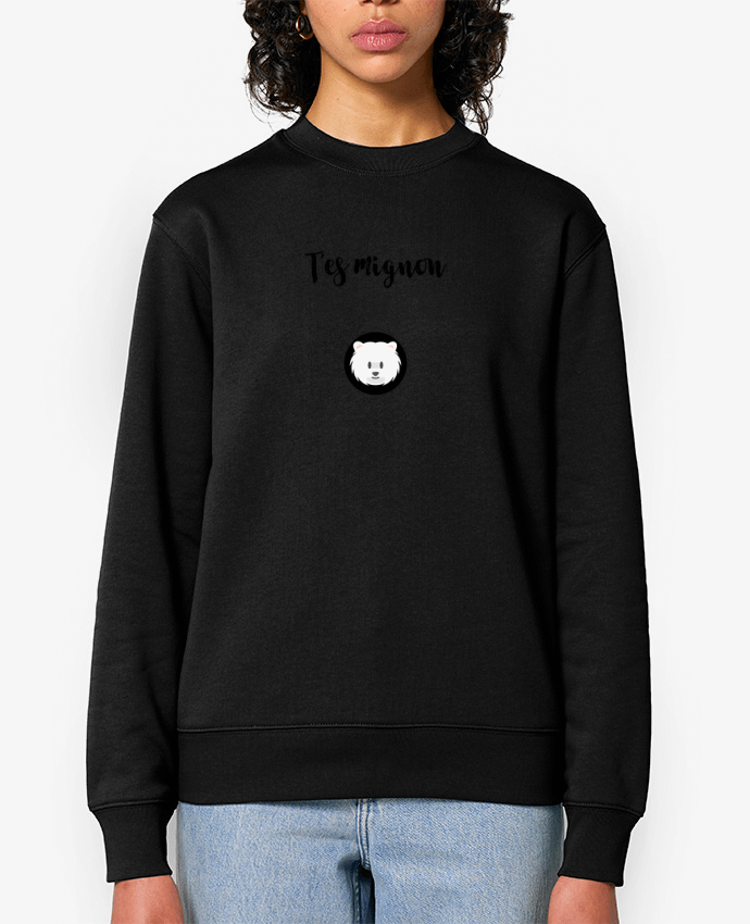 Sweat-shirt T'es mignon comme un bichon Par tunetoo