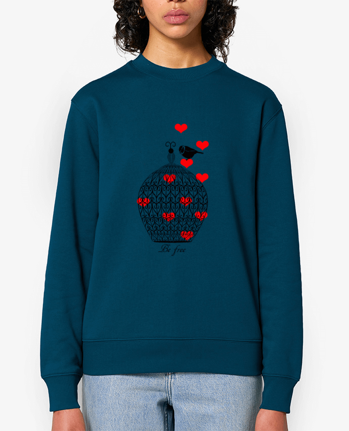 Sweat-shirt Be free Par Les Caprices de Filles