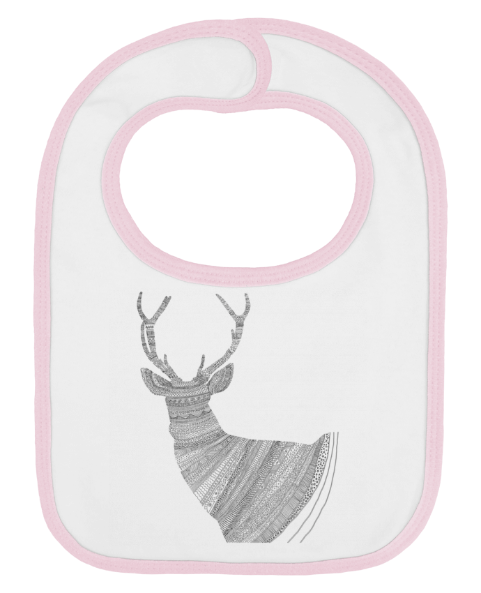 Baby Bib plain and contrast Stag transbyent by Florent Bodart
